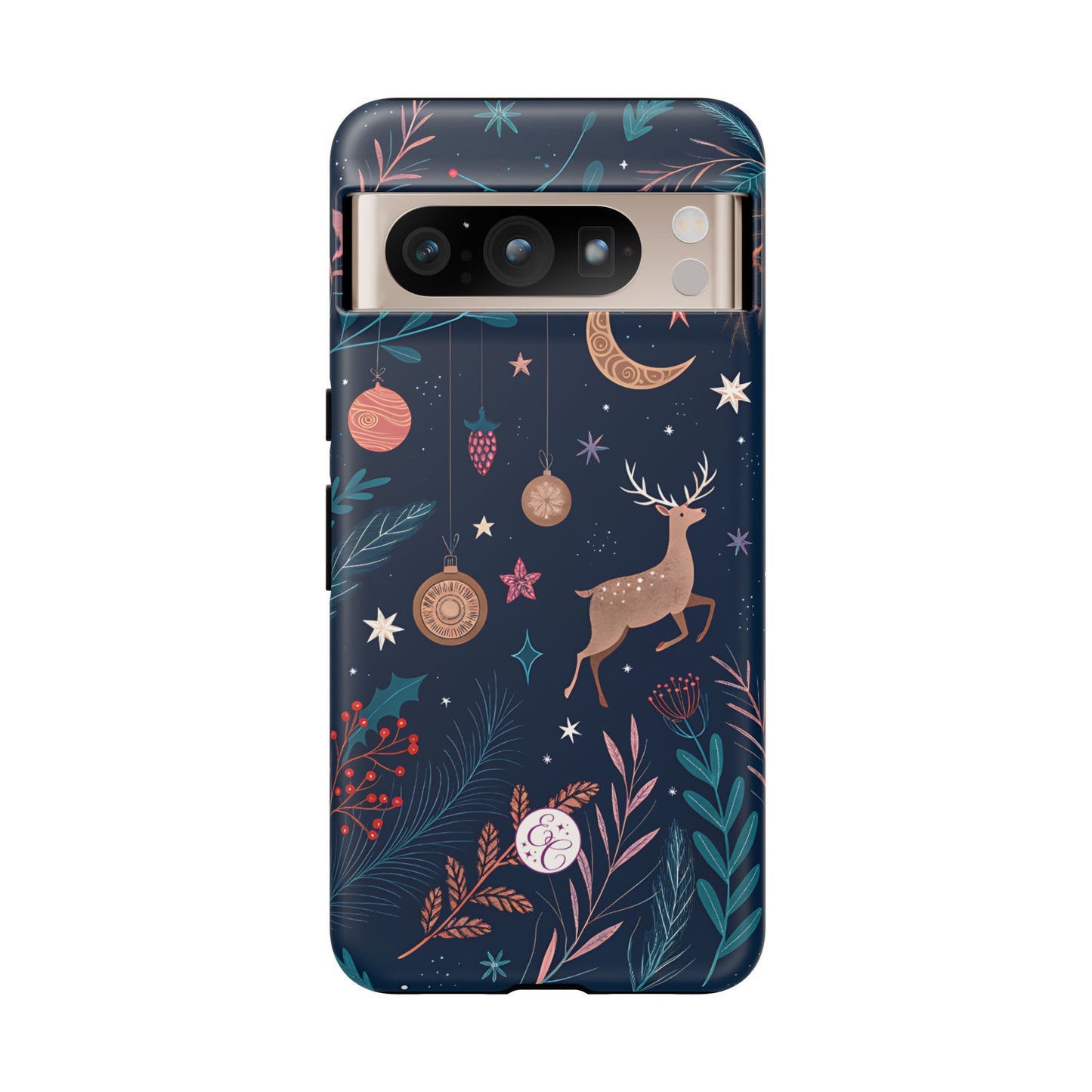 Boho Christmas Reindeer Tough Phone Case