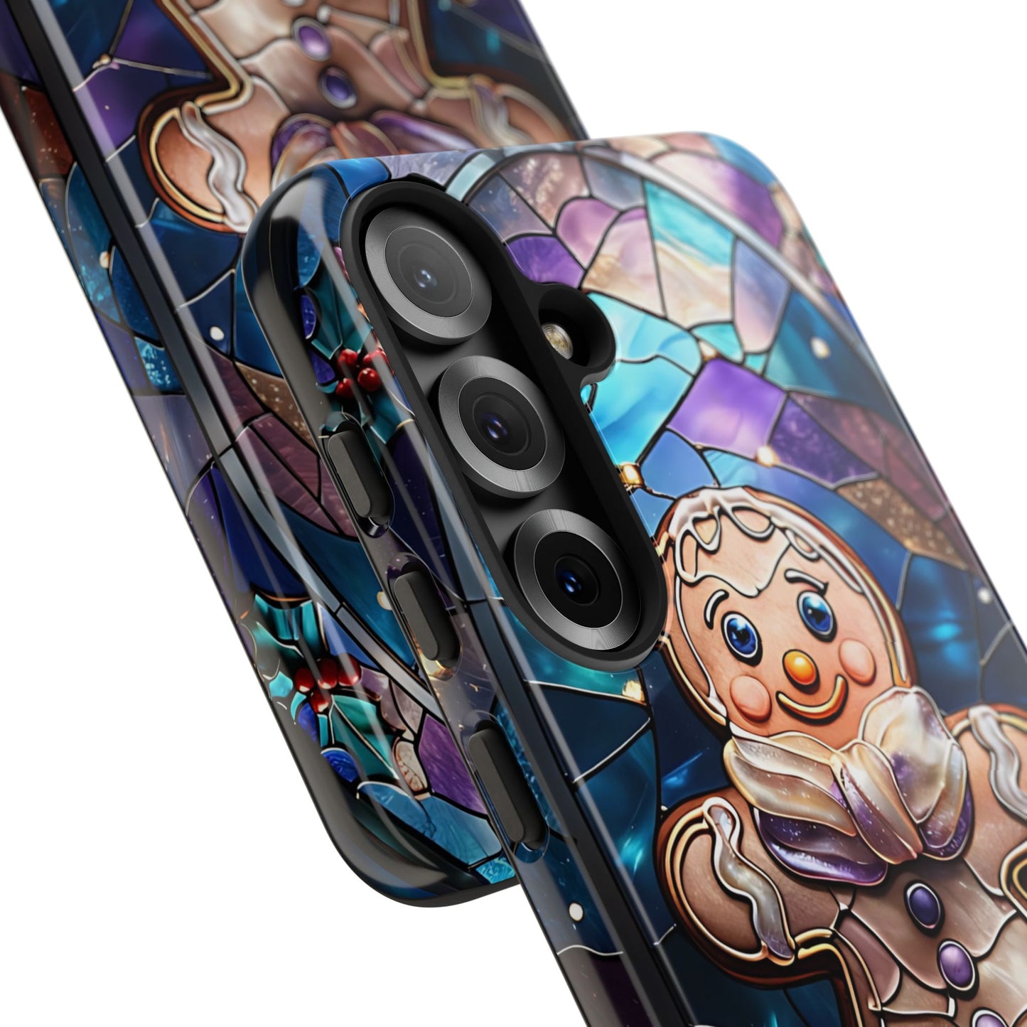 Gingerbread Man Stained Glass Tough Phone Case