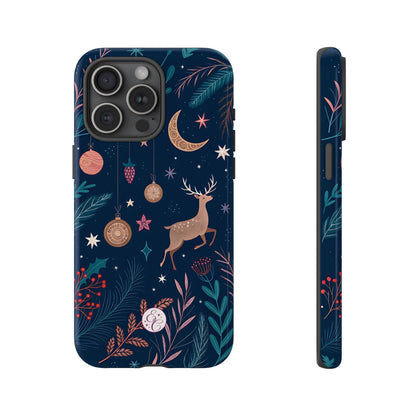 Boho Christmas Reindeer Tough Phone Case