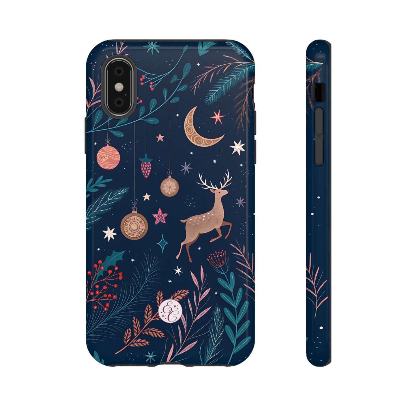 Boho Christmas Reindeer Tough Phone Case