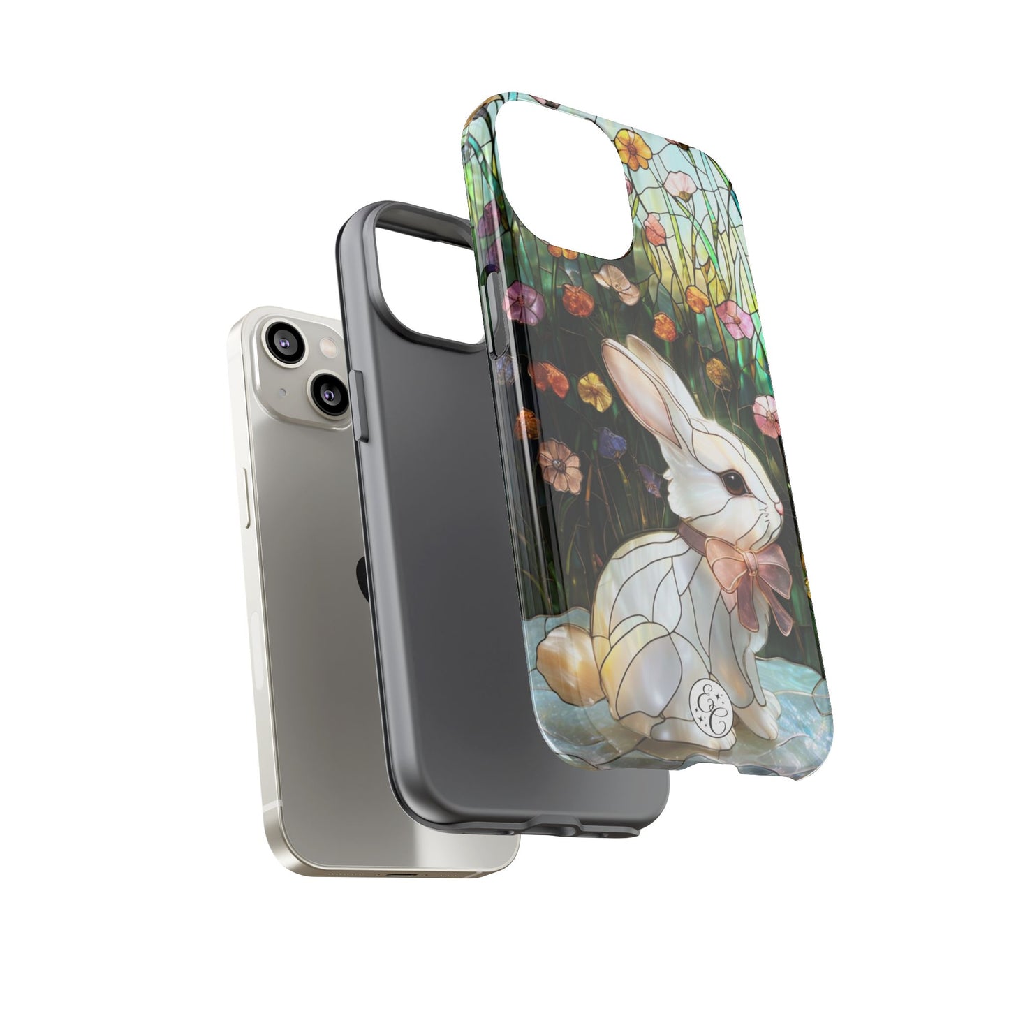 Easter Rabbit Stained Glass Tough Phone Case