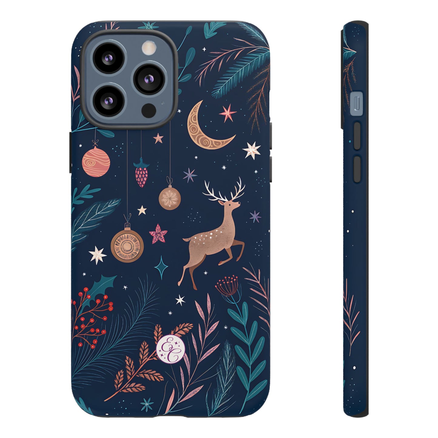 Boho Christmas Reindeer Tough Phone Case