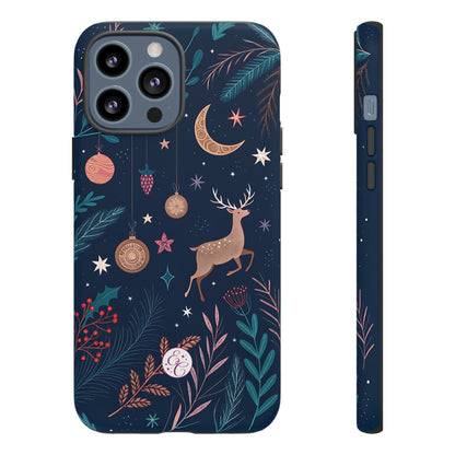 Boho Christmas Reindeer Tough Phone Case
