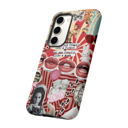Retro Feminist Collage Tough Phone Case