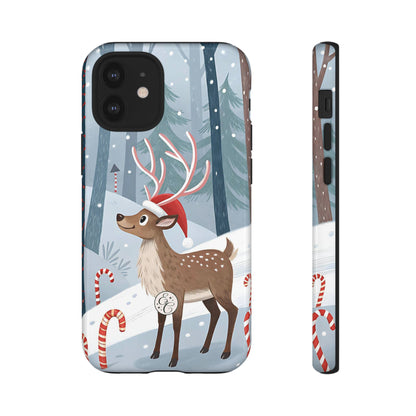 Reindeer in Winter Wonderland Tough Phone Case