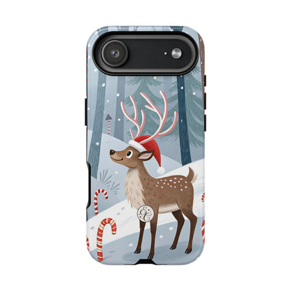 Reindeer in Winter Wonderland Tough Phone Case