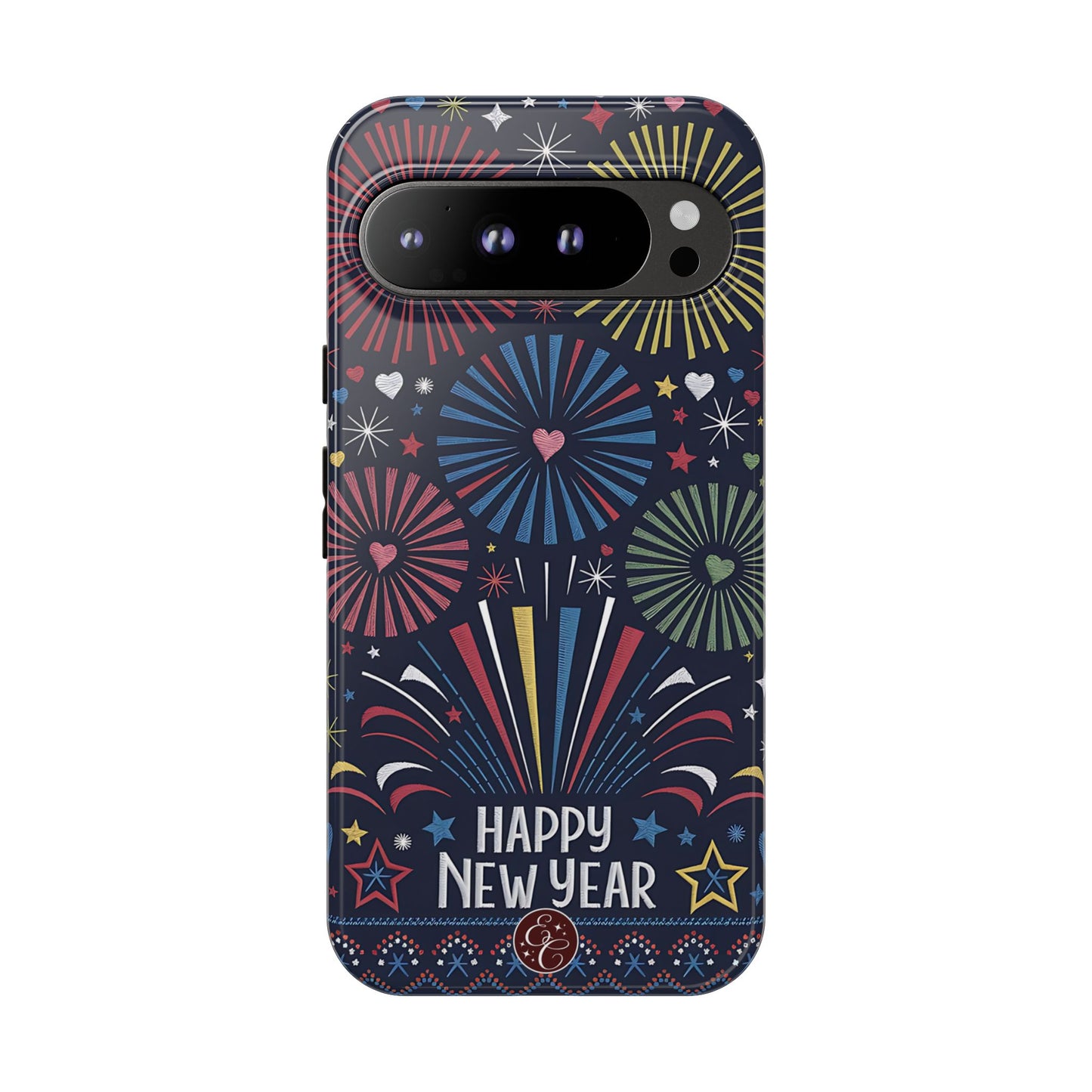 Happy New Year Fireworks Tough Phone Case