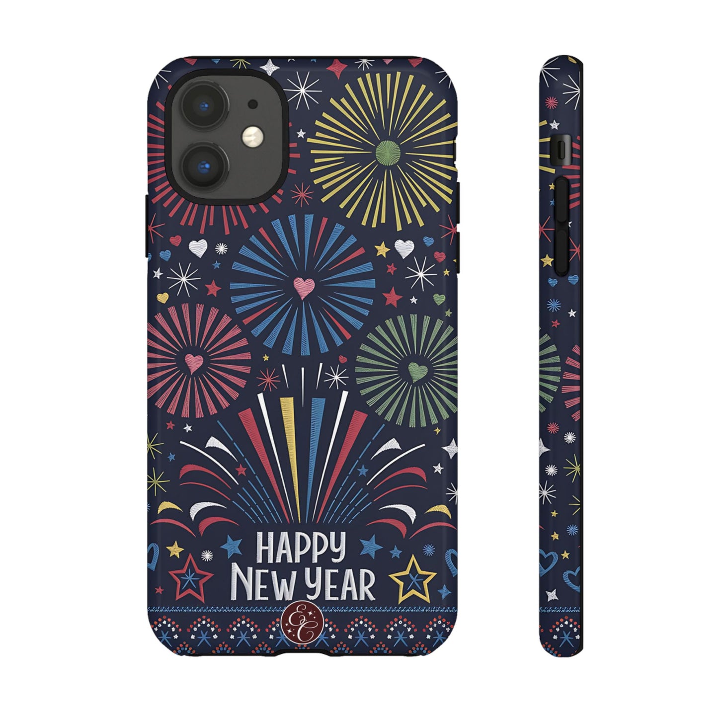 Happy New Year Fireworks Tough Phone Case