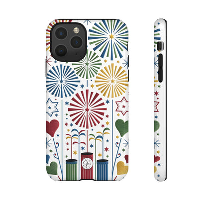 Colorful Fireworks and Stars Tough Phone Case