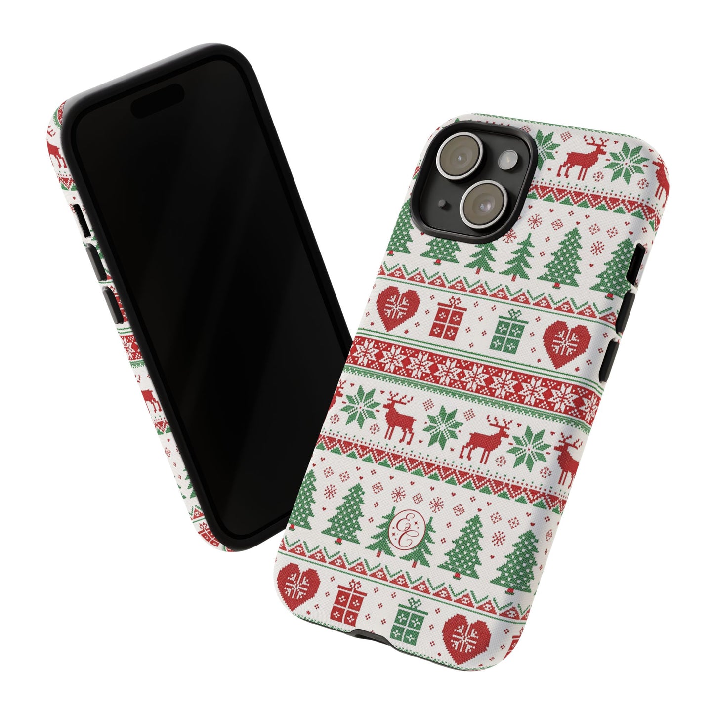 Ugly Christmas Sweater Pattern Tough Phone Case