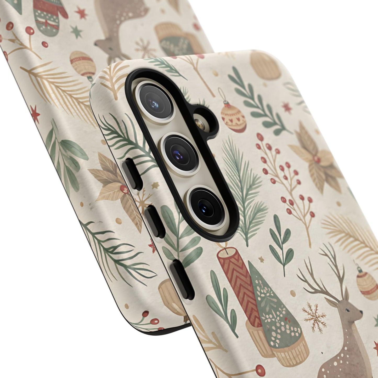 Rustic Christmas Reindeer Tough Phone Case