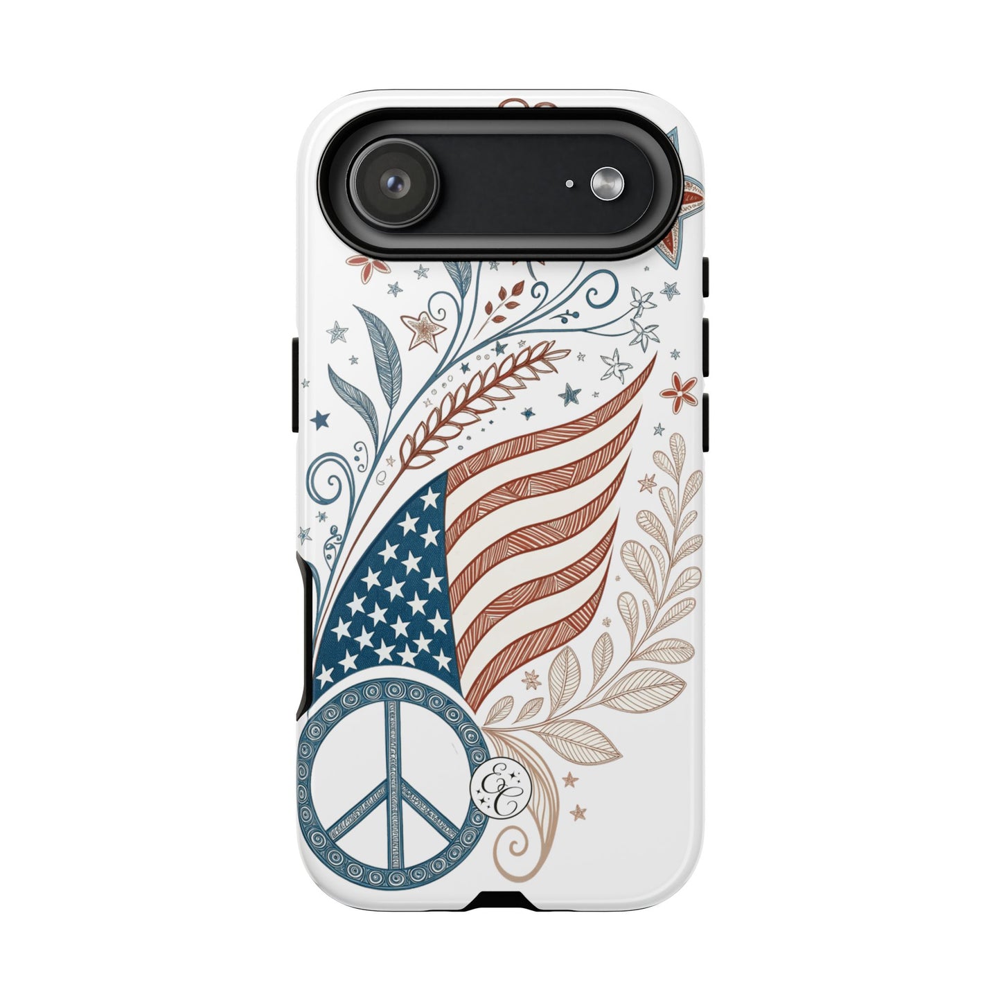 Boho American Flag Tough Phone Case