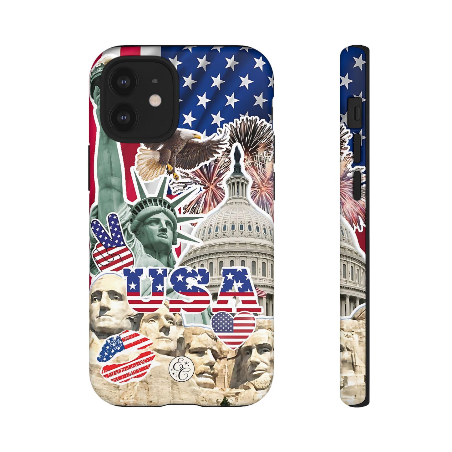 Patriotic USA Collage Tough Phone Case