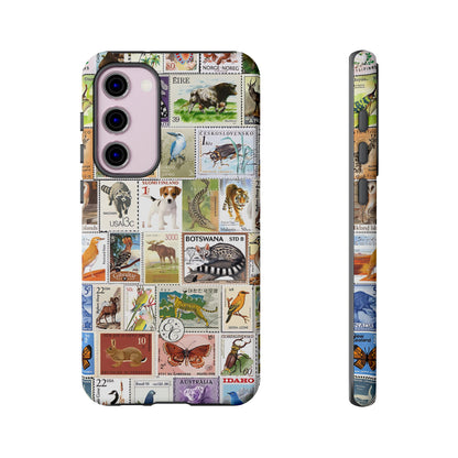 Wildlife Stamp Collage Tough Phone Case