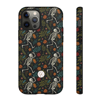 Halloween Boho Skeleton Pattern Tough Phone Case