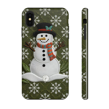 Christmas Snowman Tough Phone Case