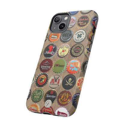 Beer Bottle Caps Tough Phone Case