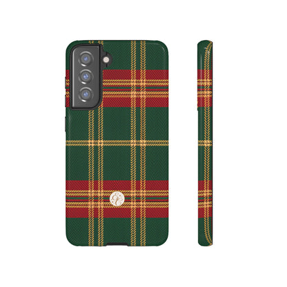Green Red & Gold Plaid Tough Phone Case