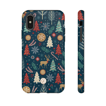 Christmas Holiday Pattern Tough Phone Case