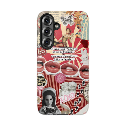 Retro Feminist Collage Tough Phone Case