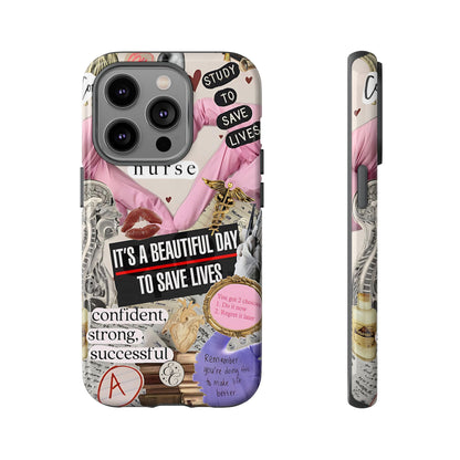 Nurse Inspirational Collage Tough Phone Case