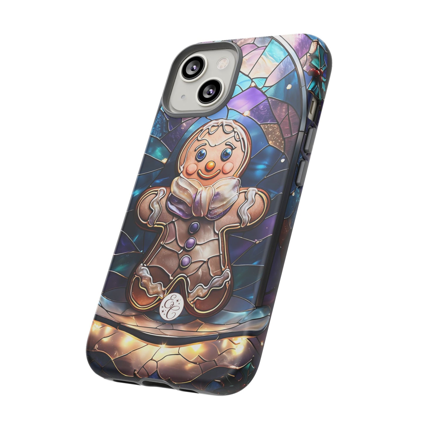 Gingerbread Man Stained Glass Tough Phone Case