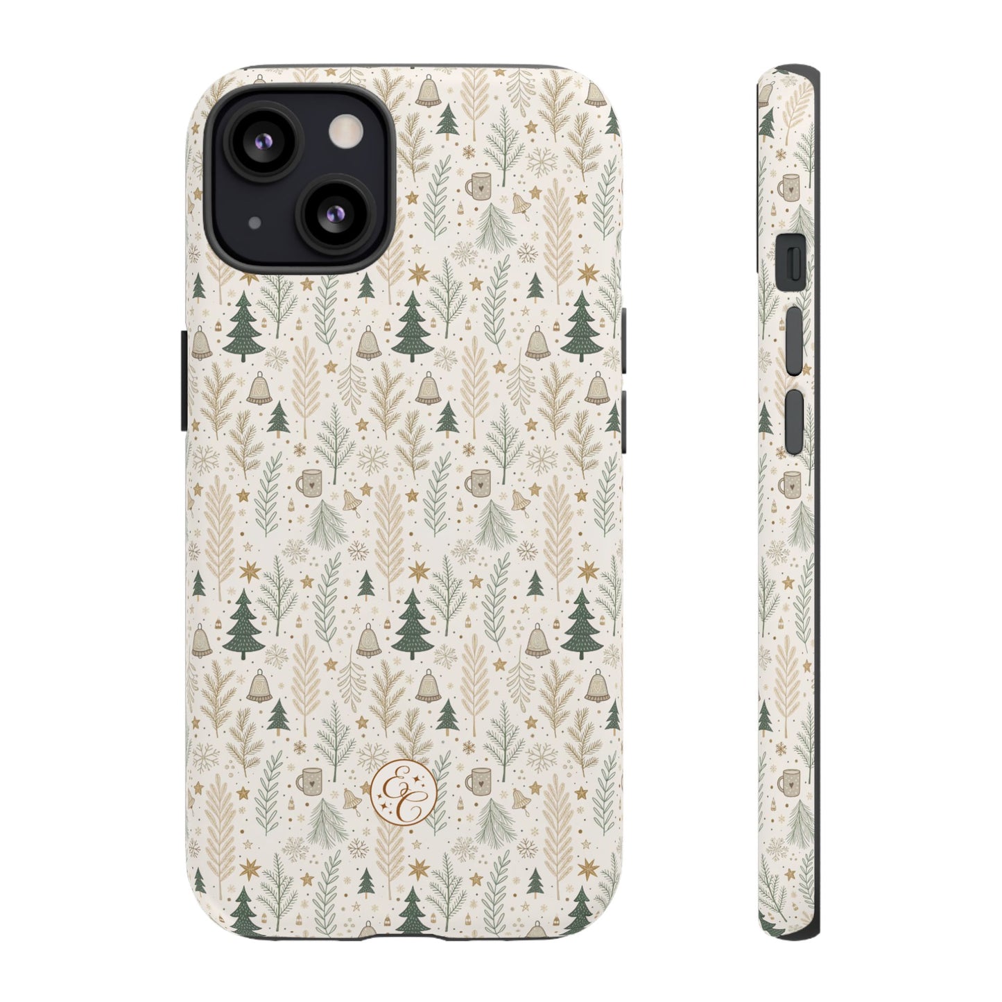 Boho Christmas Forest Tough Phone Case