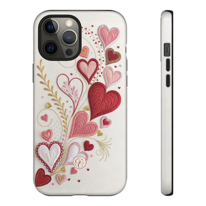 Hearts Pattern Tough Phone Case