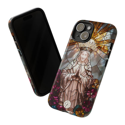 Virgin Mary Stained Glass Tough Phone Case