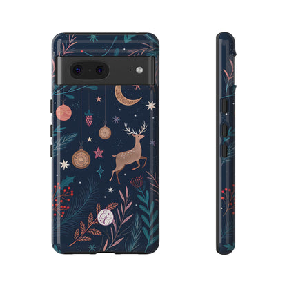 Boho Christmas Reindeer Tough Phone Case