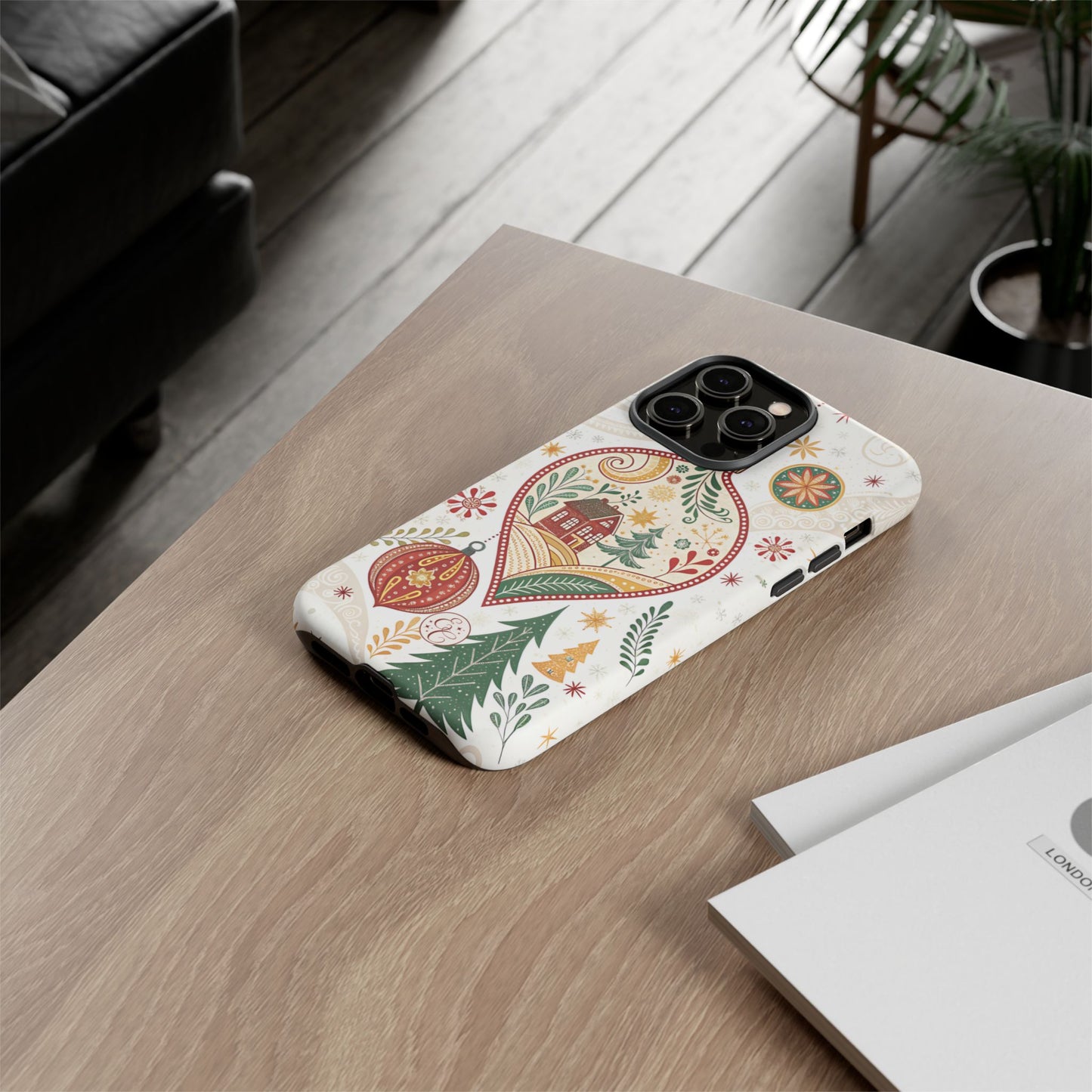 Cozy Christmas Ornament Tough Phone Case