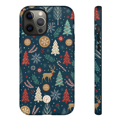 Christmas Holiday Pattern Tough Phone Case