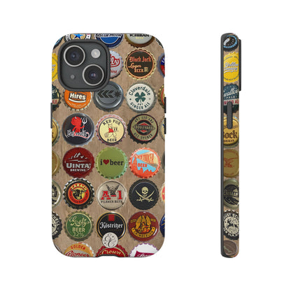 Beer Bottle Caps Tough Phone Case