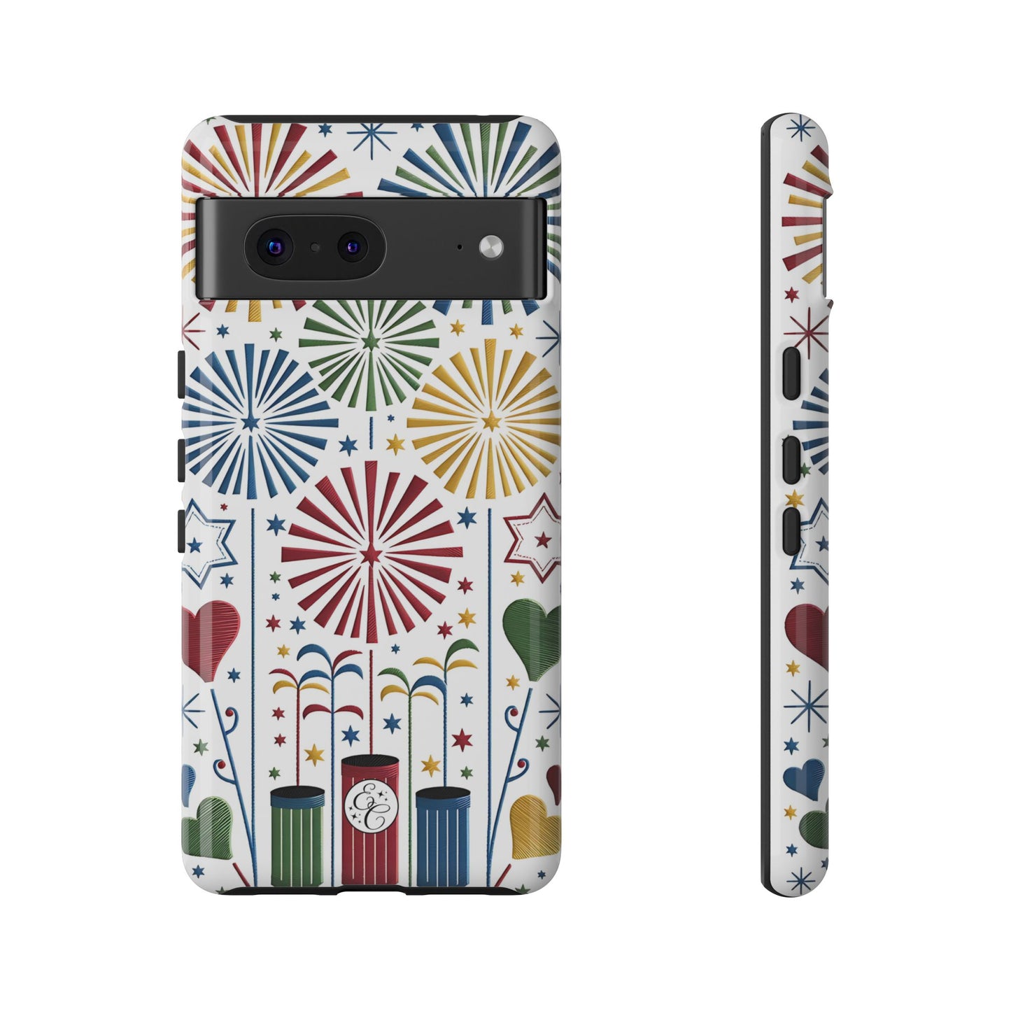 Colorful Fireworks and Stars Tough Phone Case