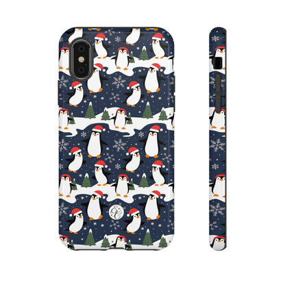 Cute Penguin Christmas Pattern Tough Phone Case