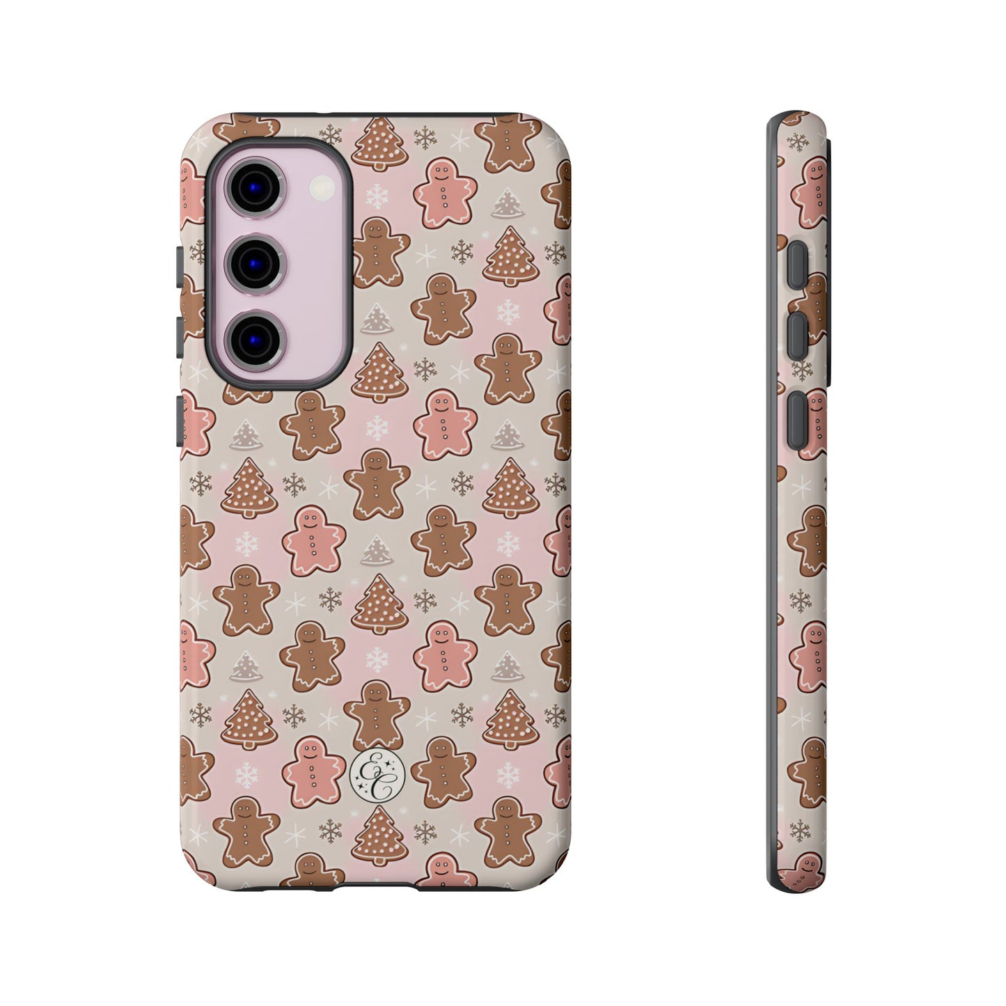 Gingerbread Men & Xmas Tree Pattern Tough Phone Case