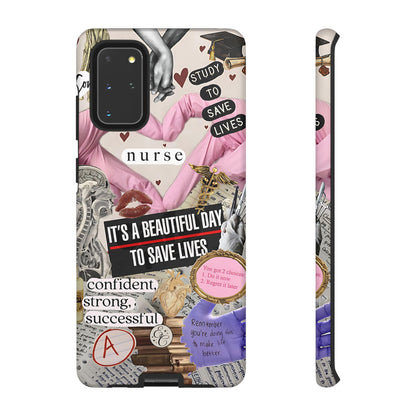 Nurse Inspirational Collage Tough Phone Case