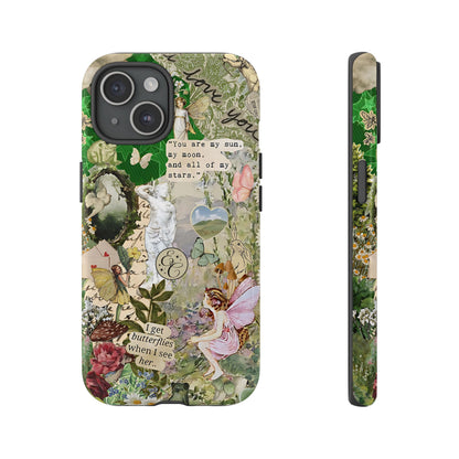 Vintage Botanical Collage Tough Phone Case