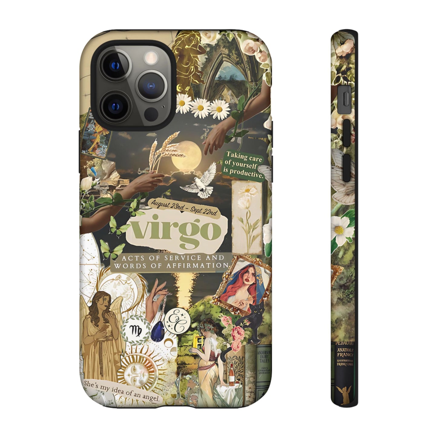 Virgo Vintage Zodiac Collage Tough Phone Case