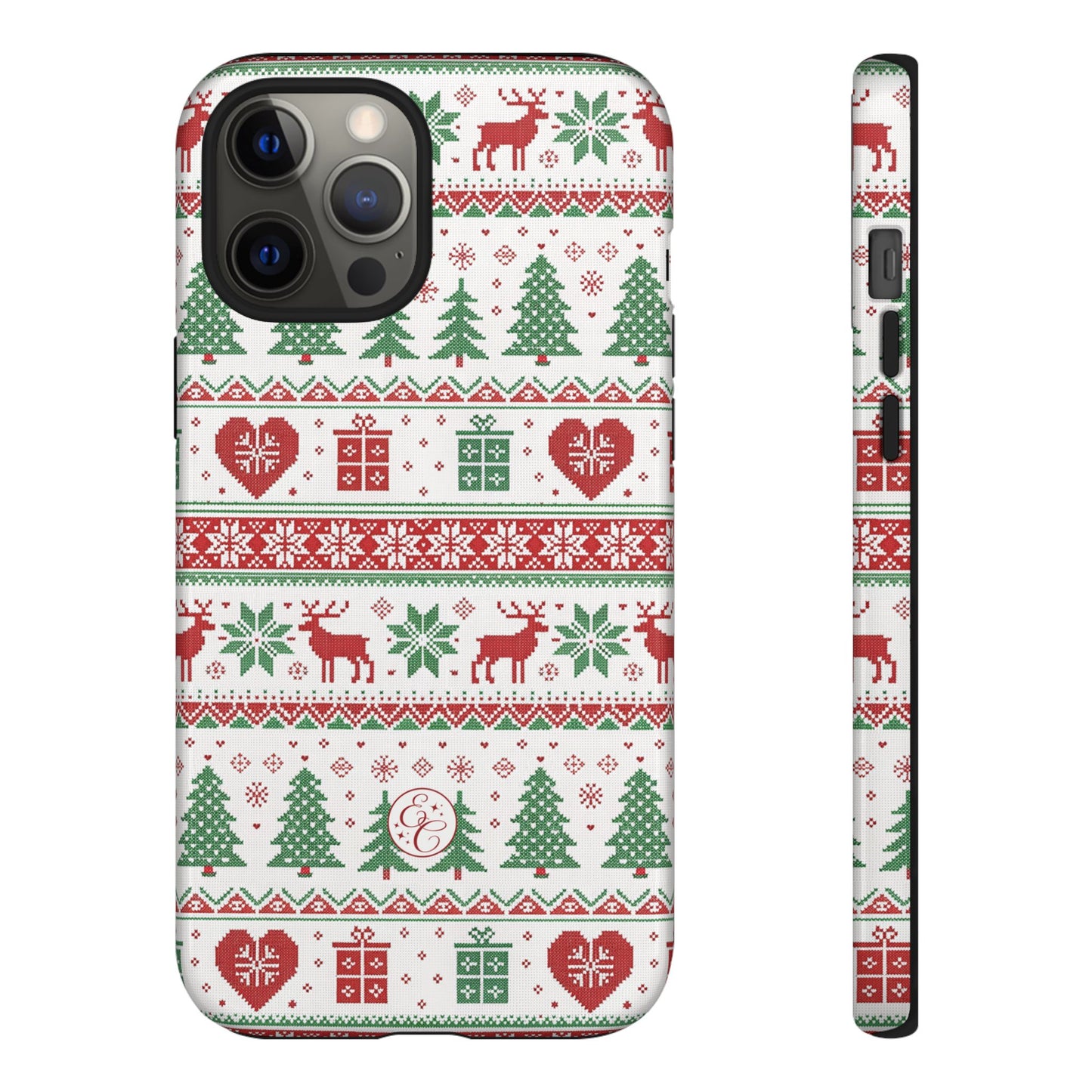 Ugly Christmas Sweater Pattern Tough Phone Case