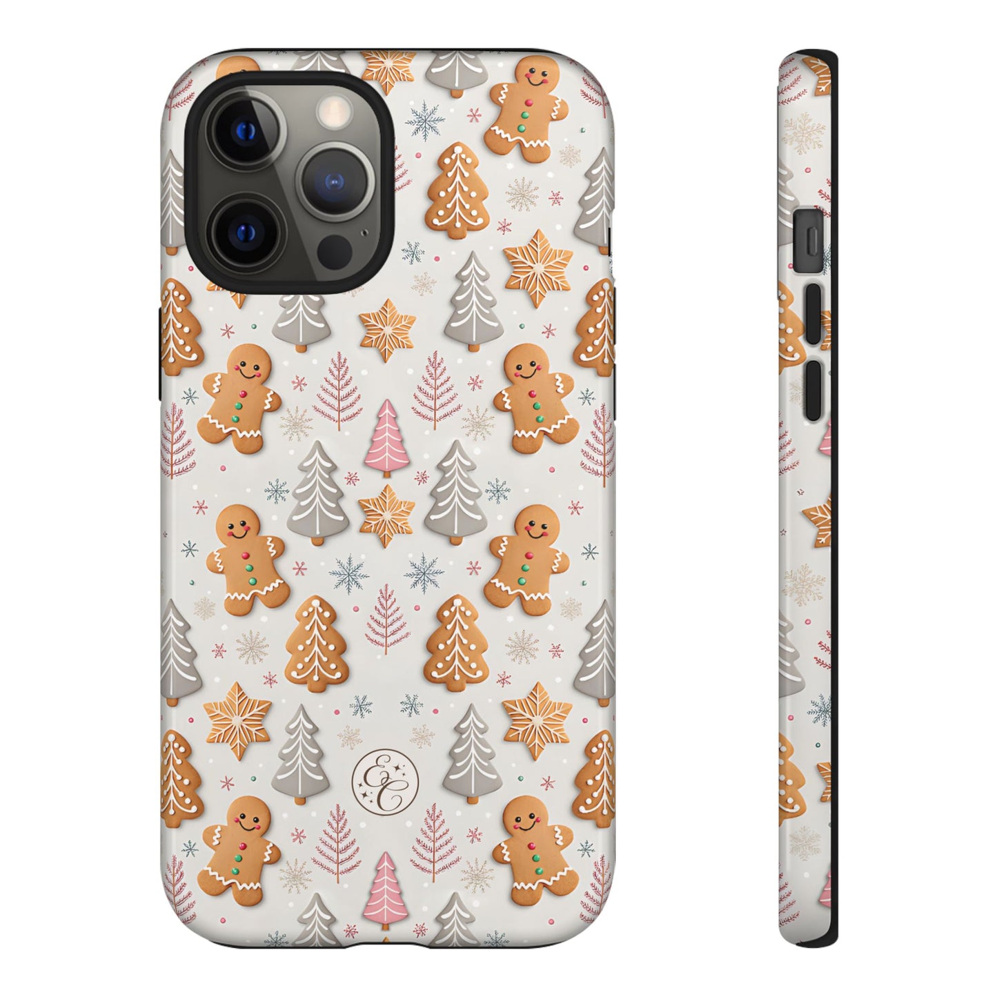 Christmas Gingerbread Man Pattern Tough Phone Case