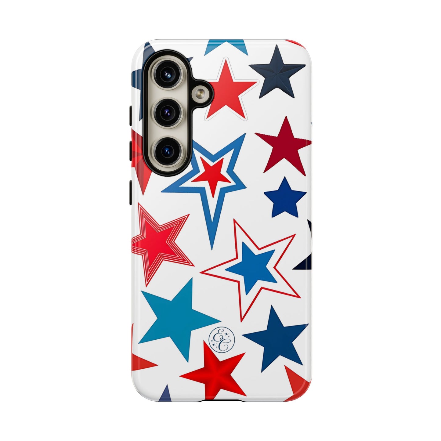 Patriotic Star Pattern Tough Phone Case