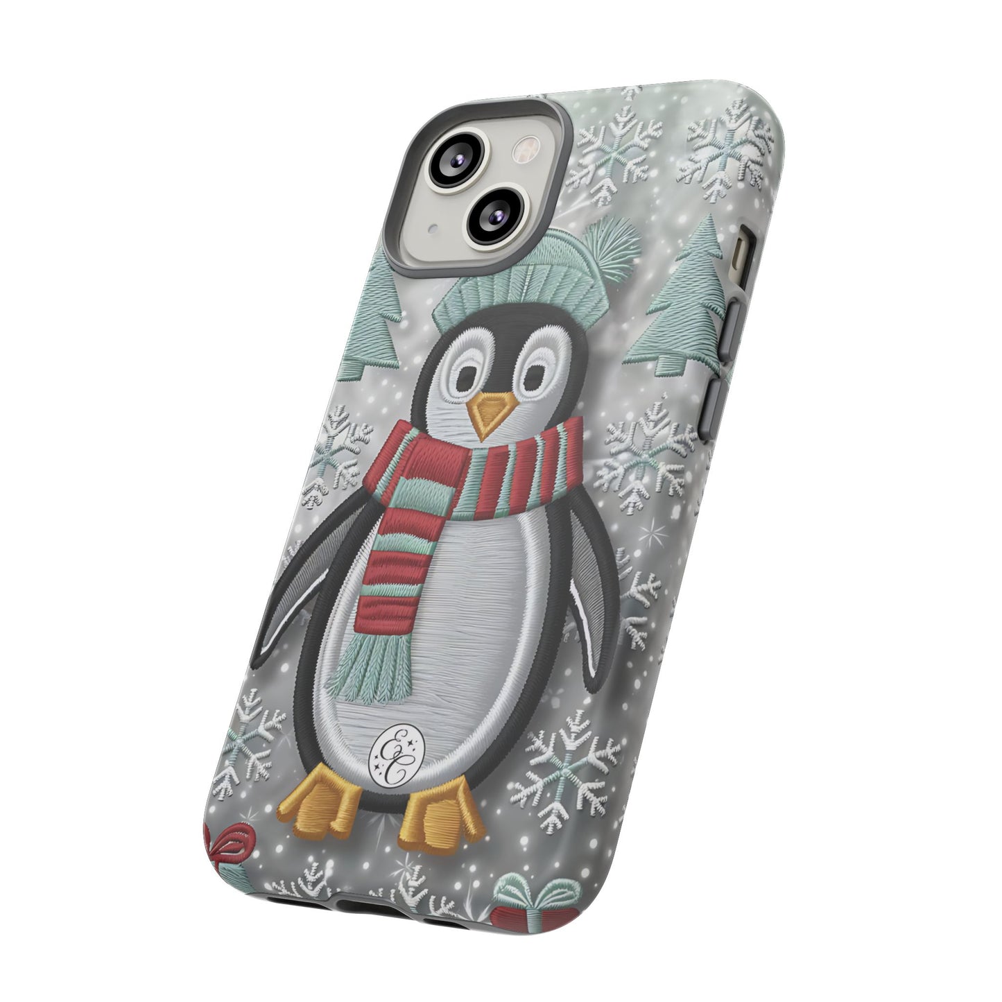 Cute Christmas Penguin Tough Phone Case