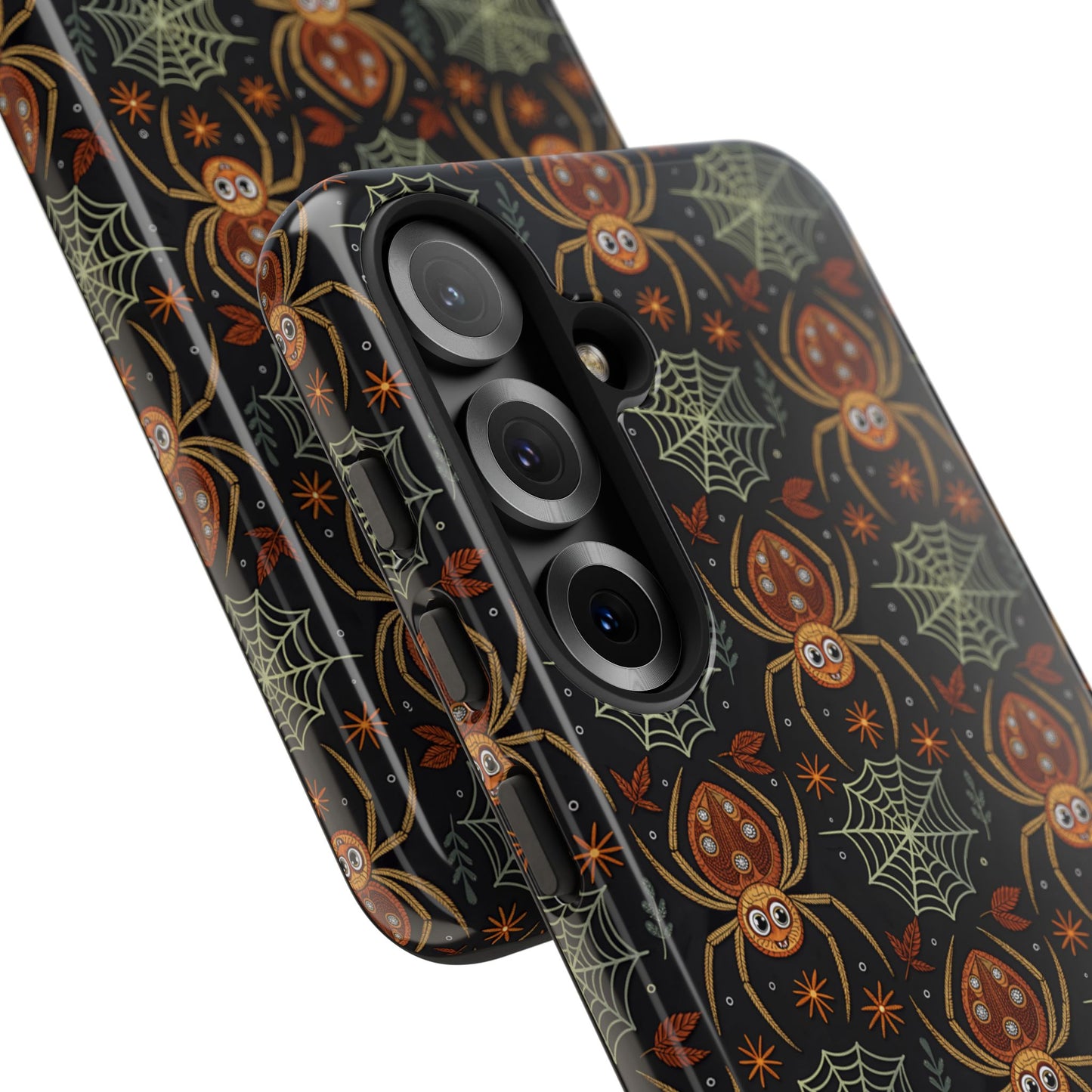 Boho Halloween Spider Pattern Tough Phone Case