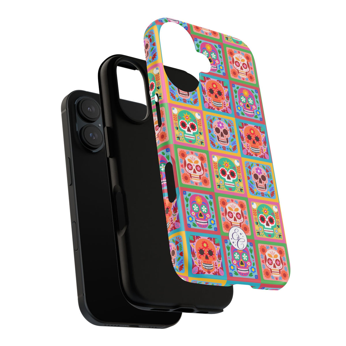 Colorful Sugar Skull Halloween Phone Case