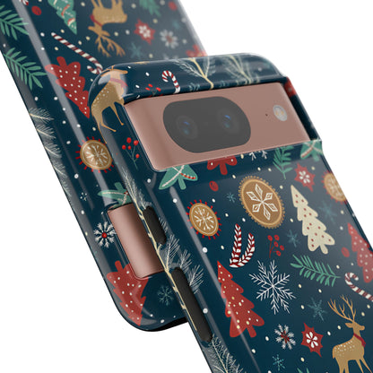 Christmas Holiday Pattern Tough Phone Case