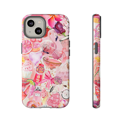 Pink Collage Tough Phone Case