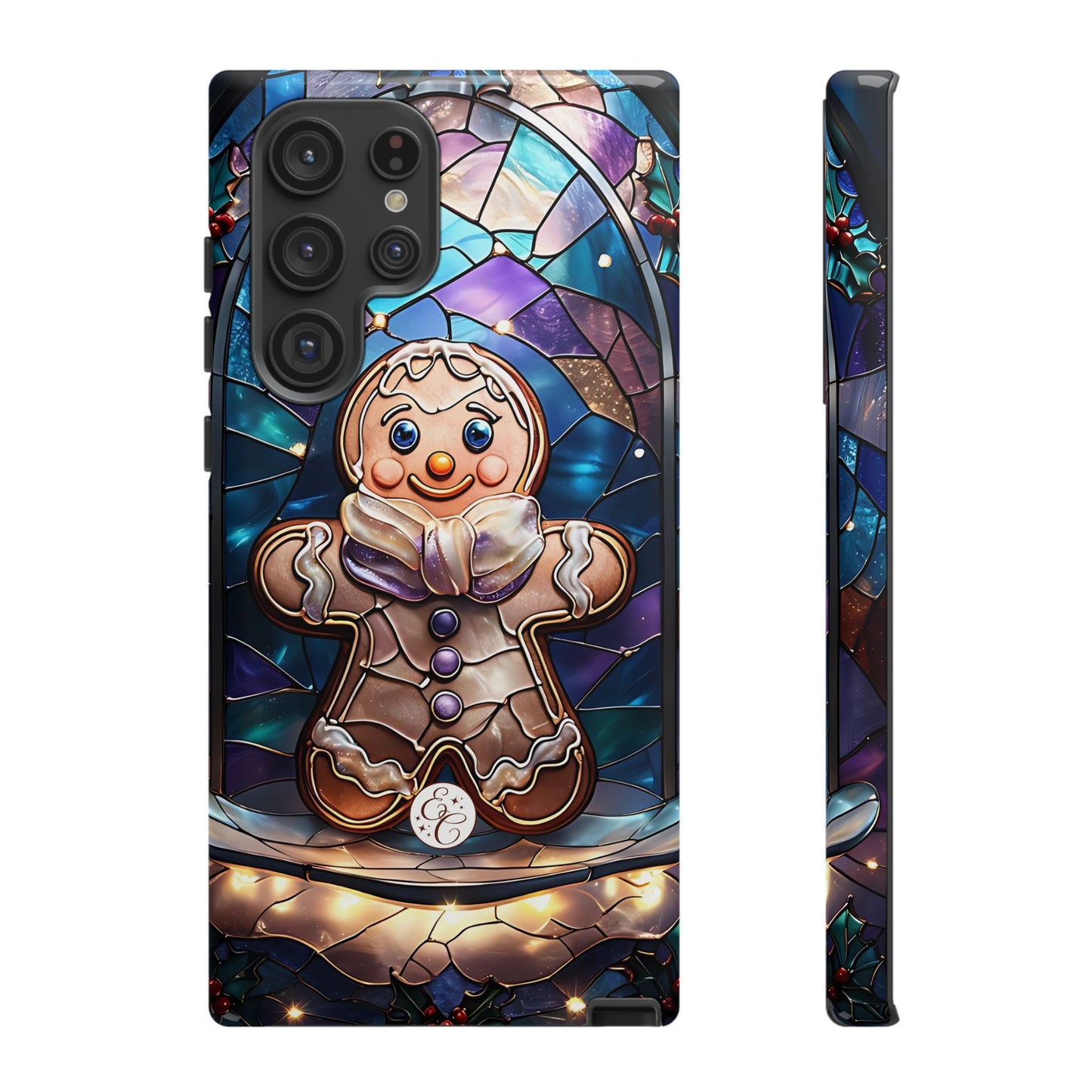 Gingerbread Man Stained Glass Tough Phone Case