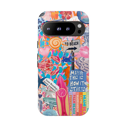 Colorful Beach Collage Tough Phone Case