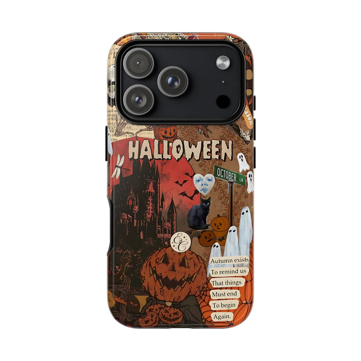 Spooky Season Vintage Collage Phone Case